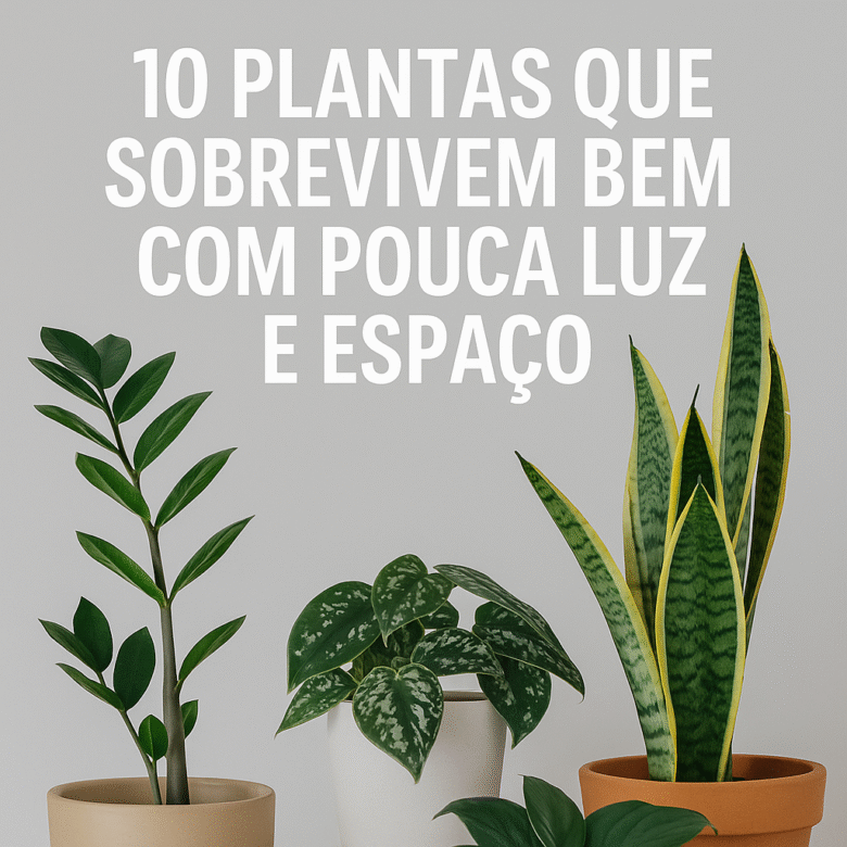 10 plantas que sobrevivem bem com pouca luz e espaço