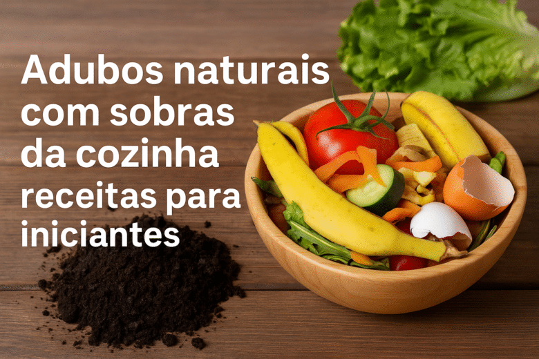 Adubos naturais com sobras da cozinha: receitas para iniciantes