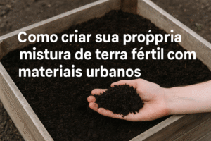 Como criar sua própria mistura de terra fértil com materiais urbanos