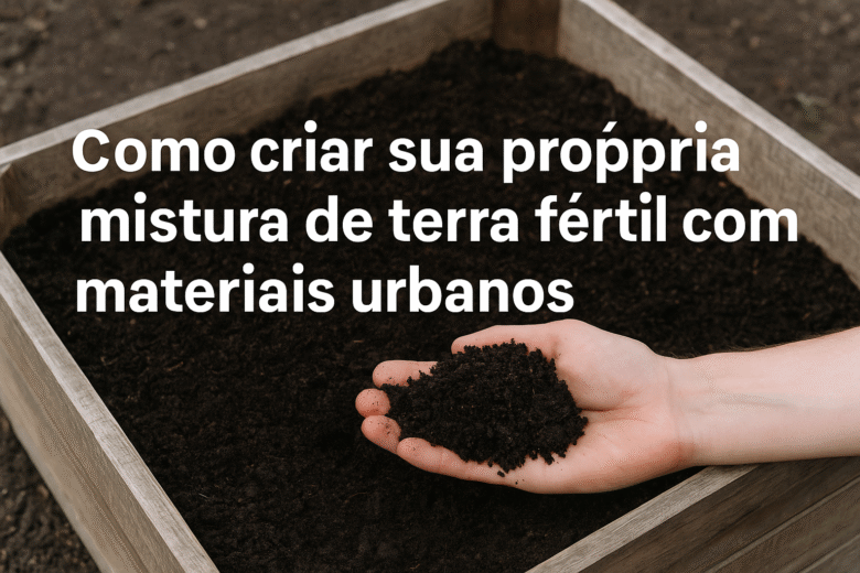 Como criar sua própria mistura de terra fértil com materiais urbanos