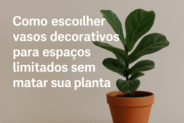 Como escolher vasos decorativos para espaços limitados sem matar sua planta