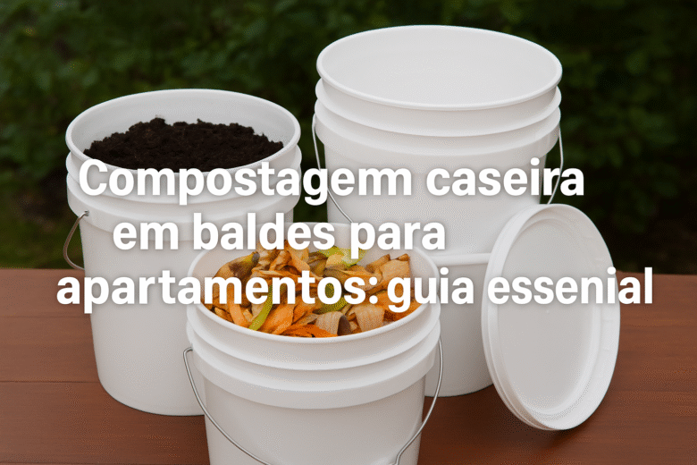 Compostagem caseira em baldes para apartamentos: guia essencial