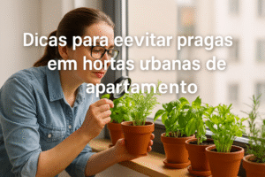 Dicas para evitar pragas em hortas urbanas de apartamento