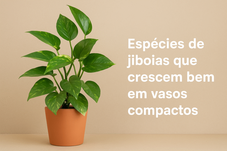 Espécies de jiboias que crescem bem em vasos compactos