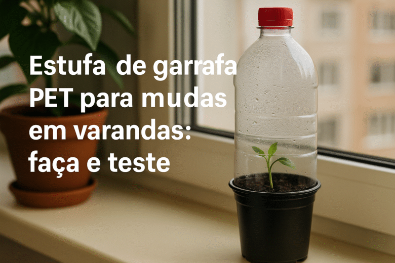 Estufa de garrafa PET para mudas em varandas: faça e teste